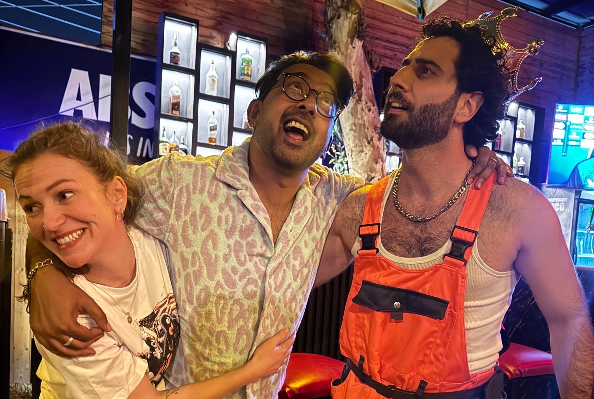 Costume party moment