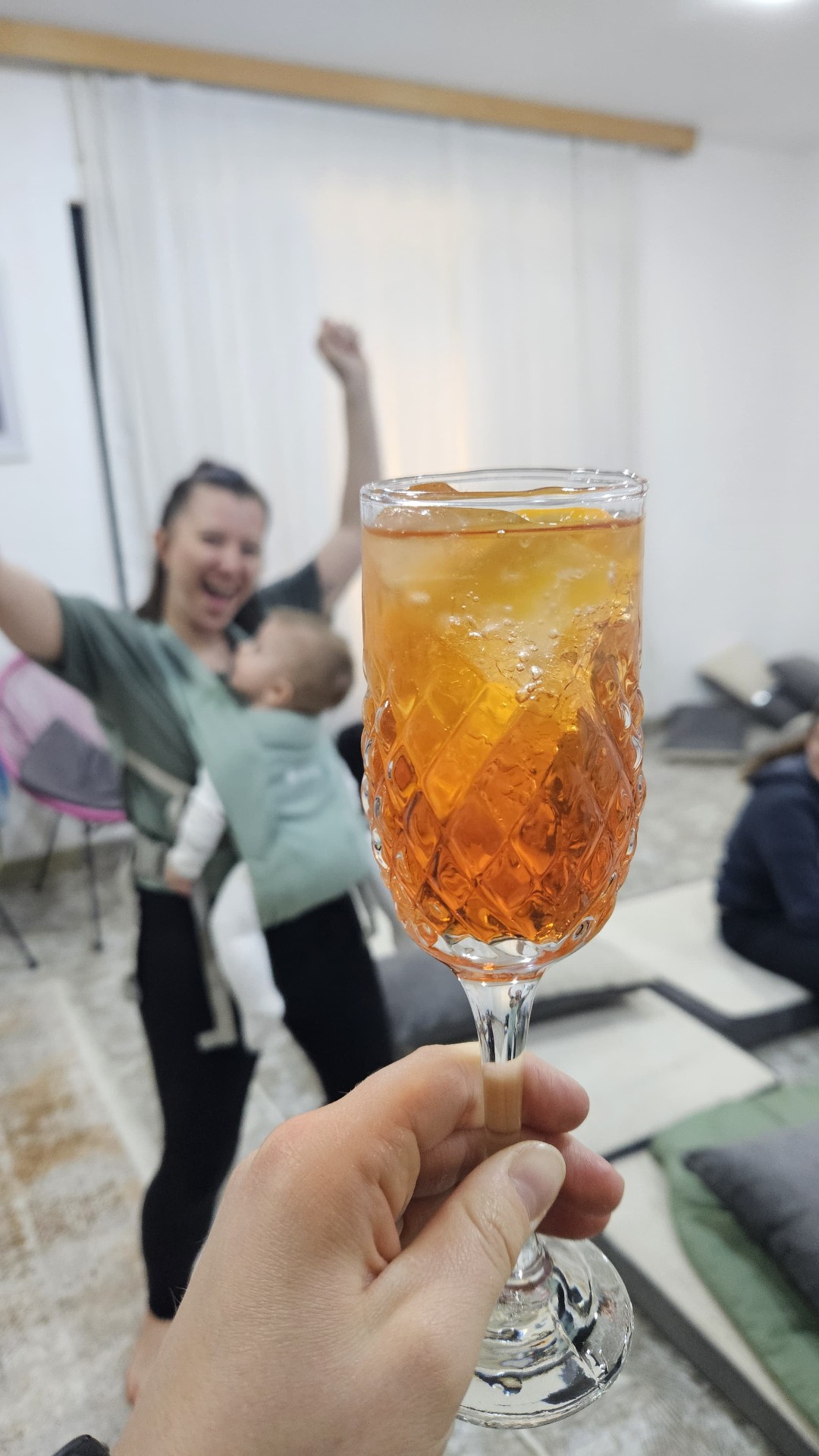 Cheers with a spritz