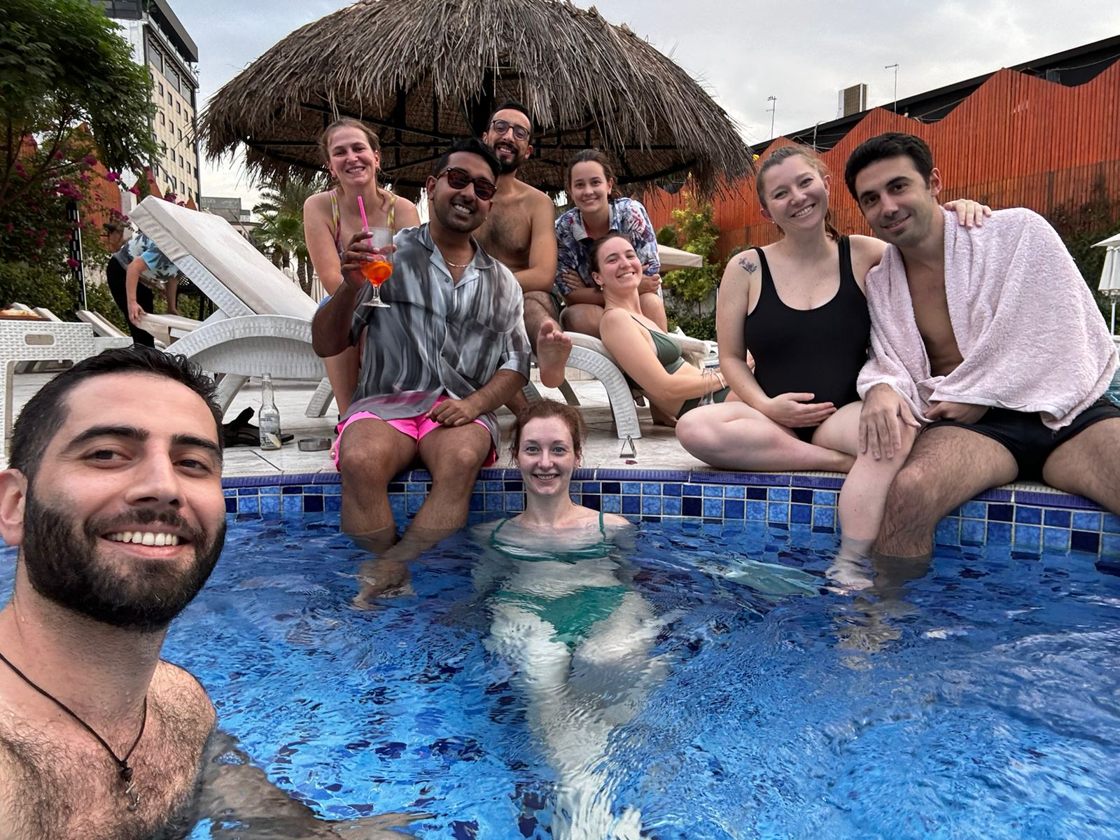 Pool day with the whole crew