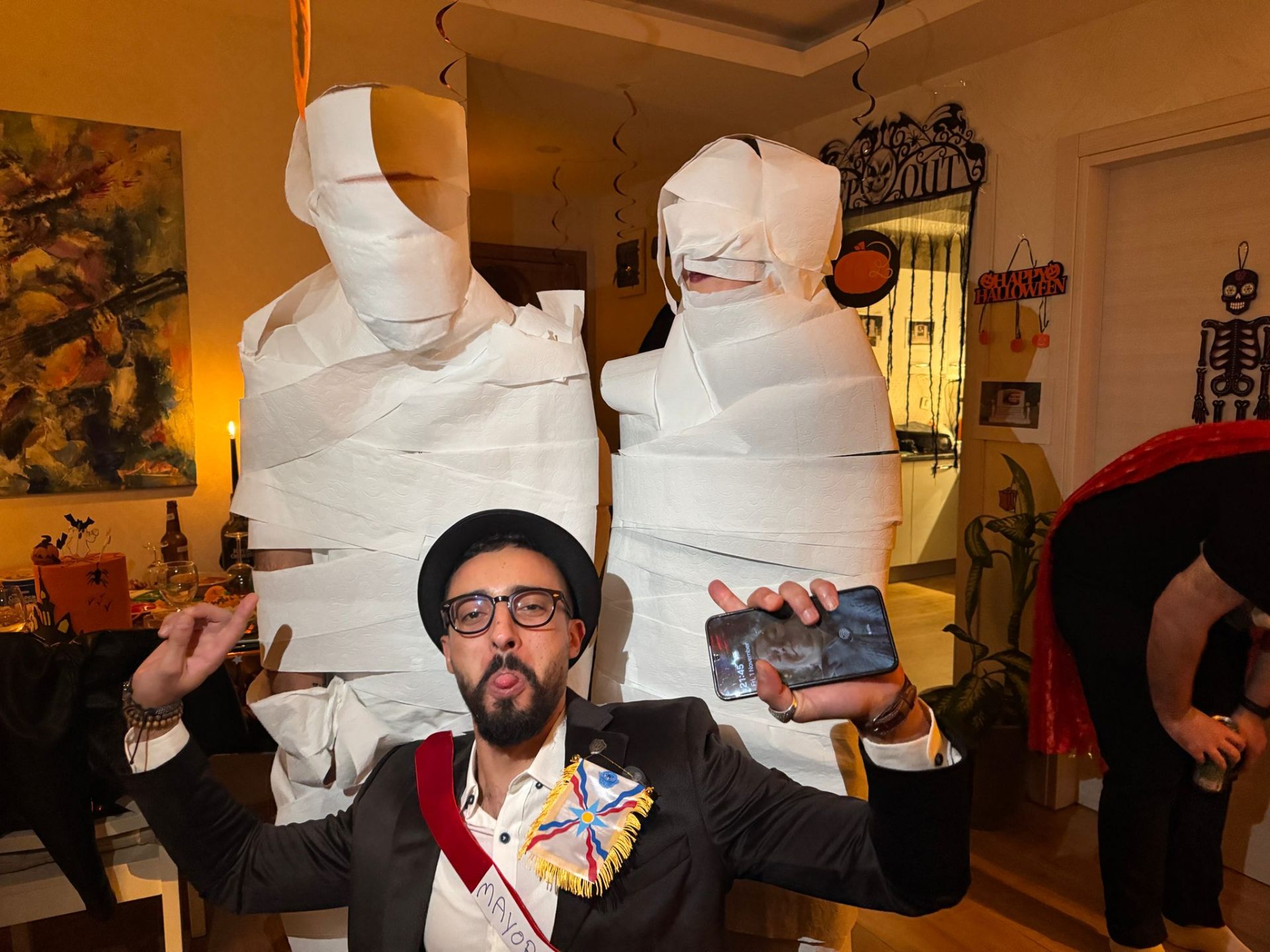 Halloween mummies party